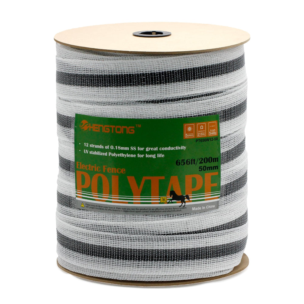 HENGTONG front packaging of 200m polytape showing size and branding for reliable fencing