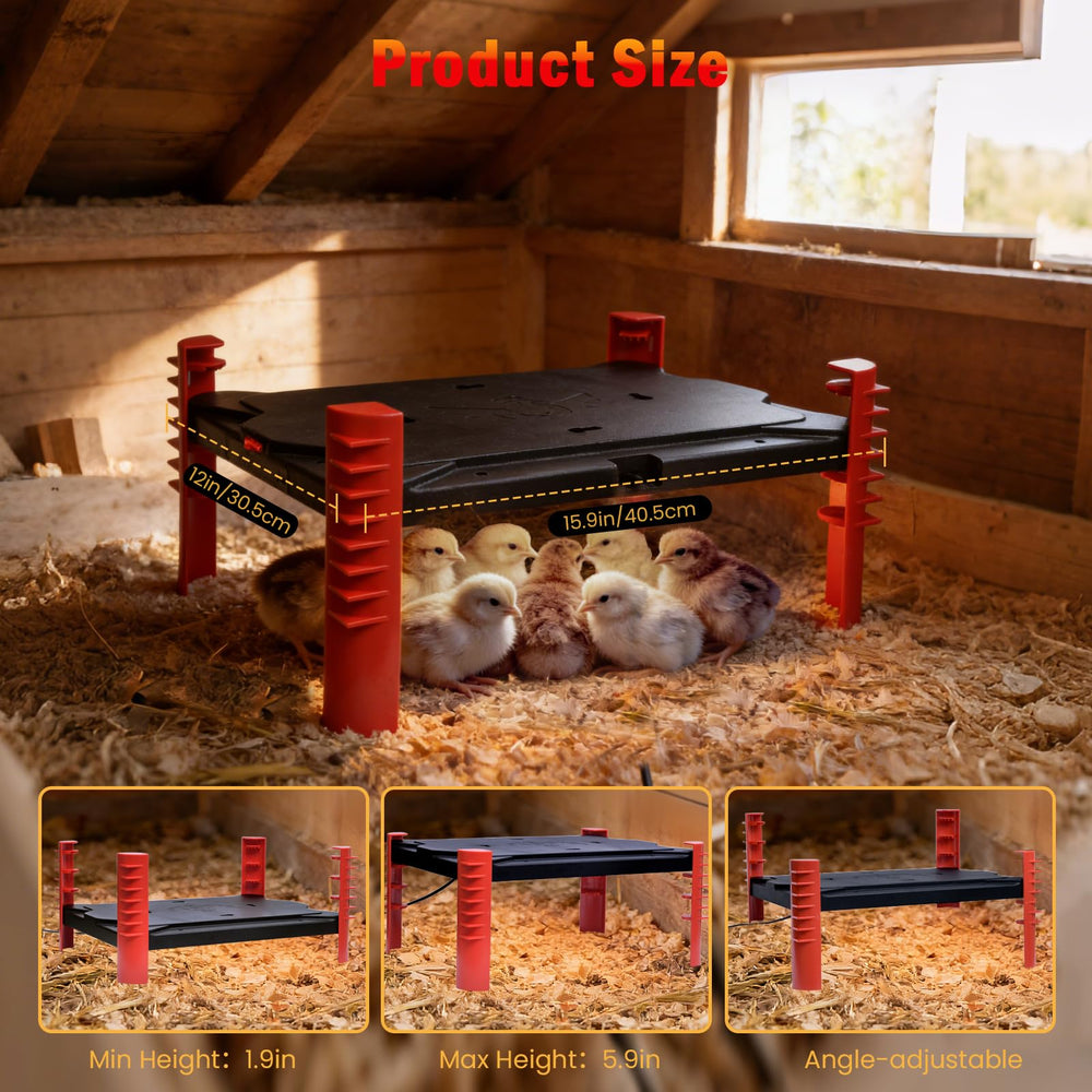 heninhill close-up of heated surface texture providing even, gentle warmth for chicks
