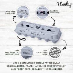 Henlay stacked cartons demonstrating sturdy sides and efficient storage for transport