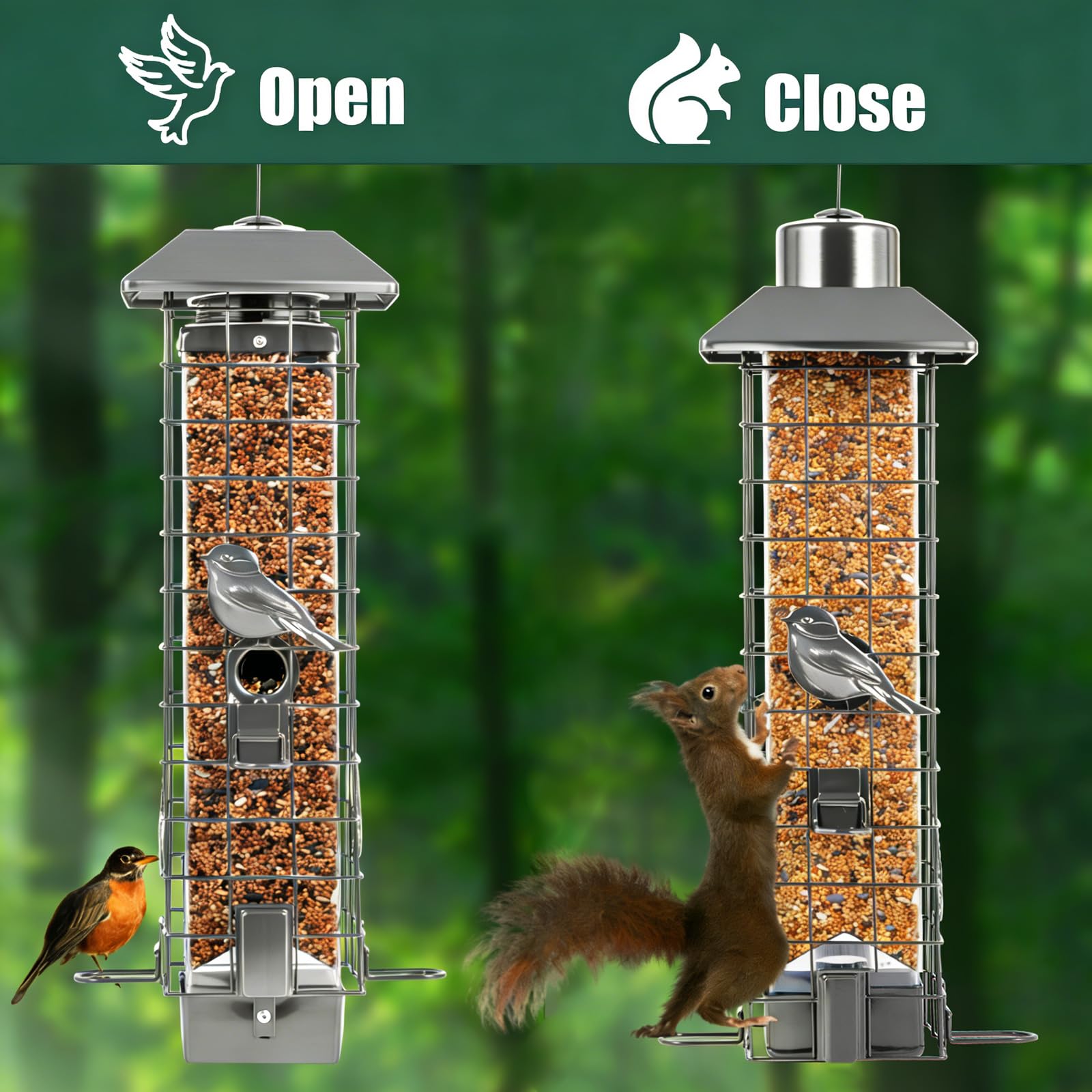Henzavk transparent reservoir view displaying seed level monitoring for easy refills