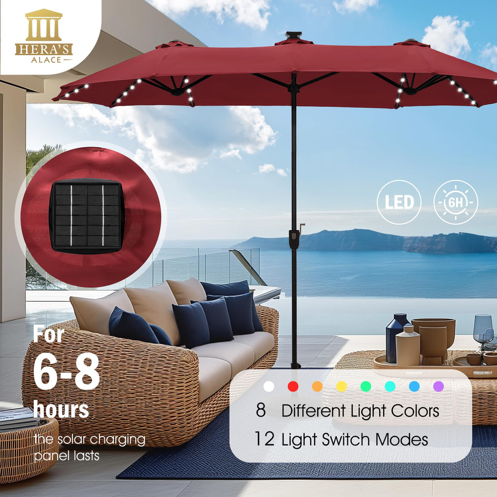 HERA'S PALACE solar panel on top with easy daytime charging benefit