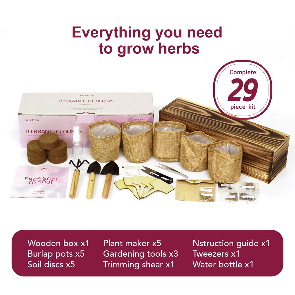 Herbsy burlap pots with expanded soil discs ready to plant for immediate use
