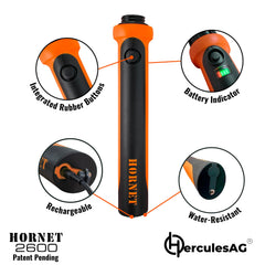 HerculesAG handle close-up displaying sealed rubber overmold for impact resistance