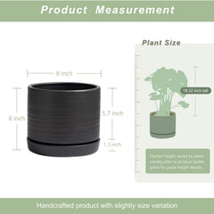 HERDUK drainage hole and matching saucer with mesh pad visible, protects surfaces from water