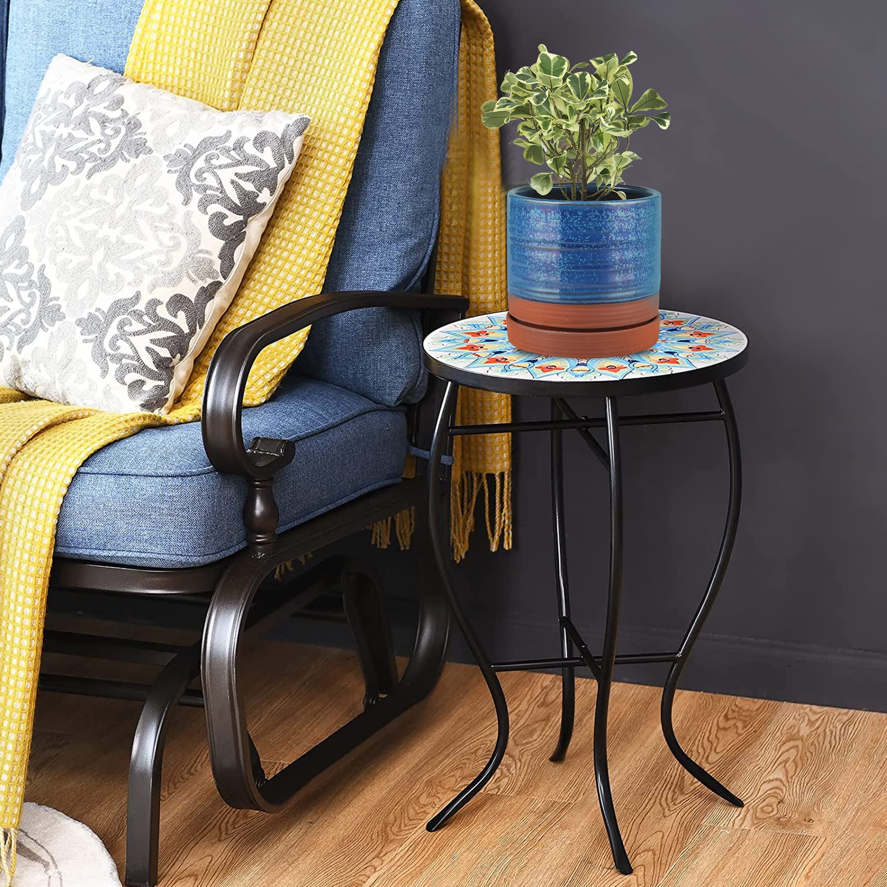 HERDUK placed on a covered patio showing outdoor suitability and aesthetic appeal