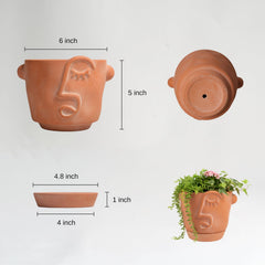 HERDUK side profile highlighting terracotta texture and tactile finish