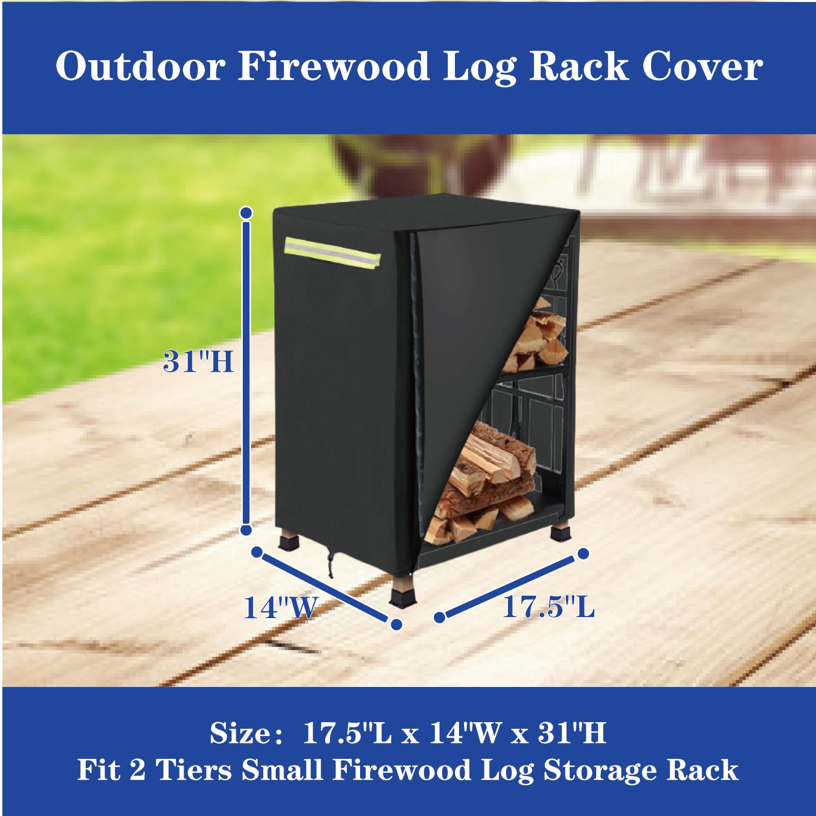 Hergesch openable front flap showing easy access to logs