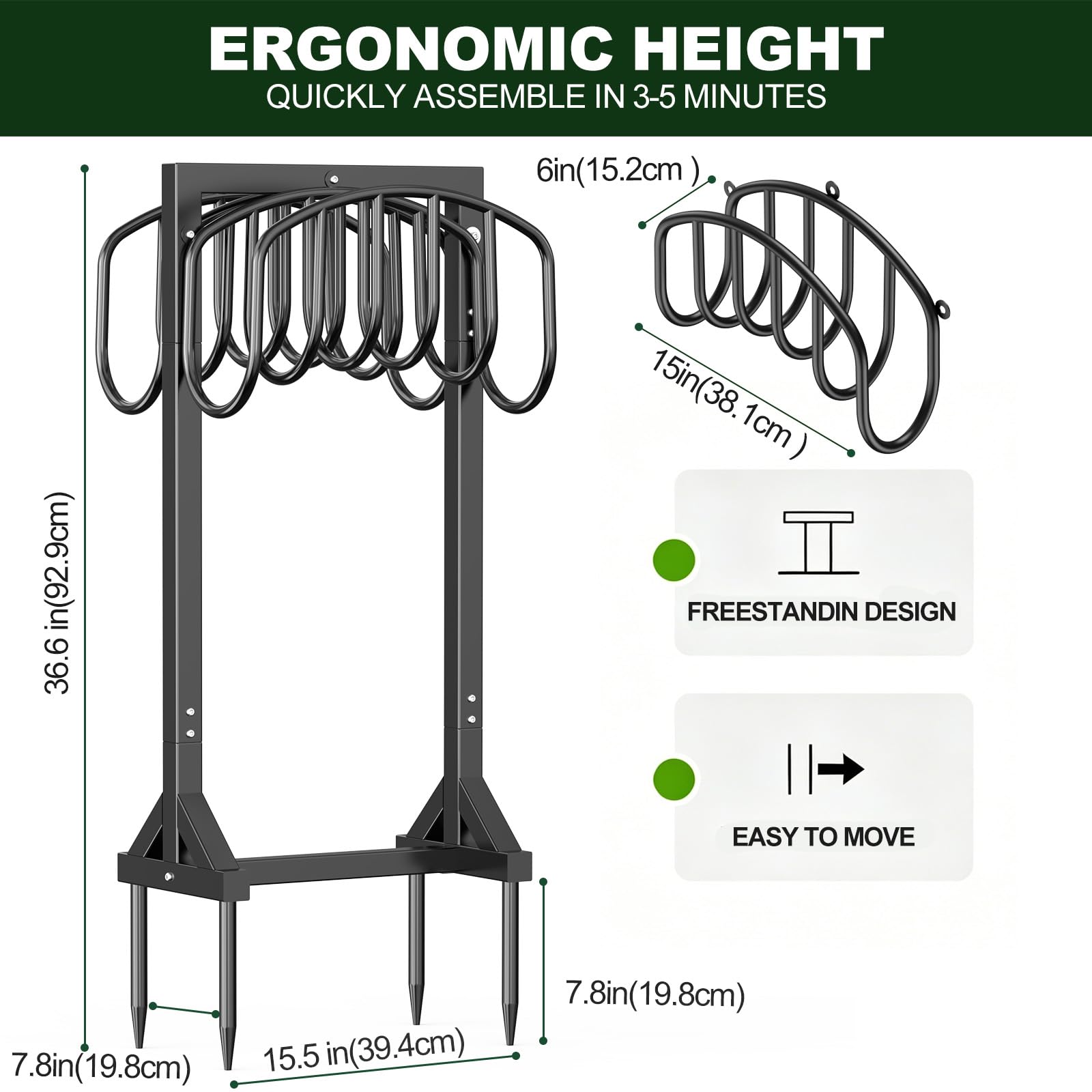 HeroicLion disassembled for storage showing easy seasonal breakdown