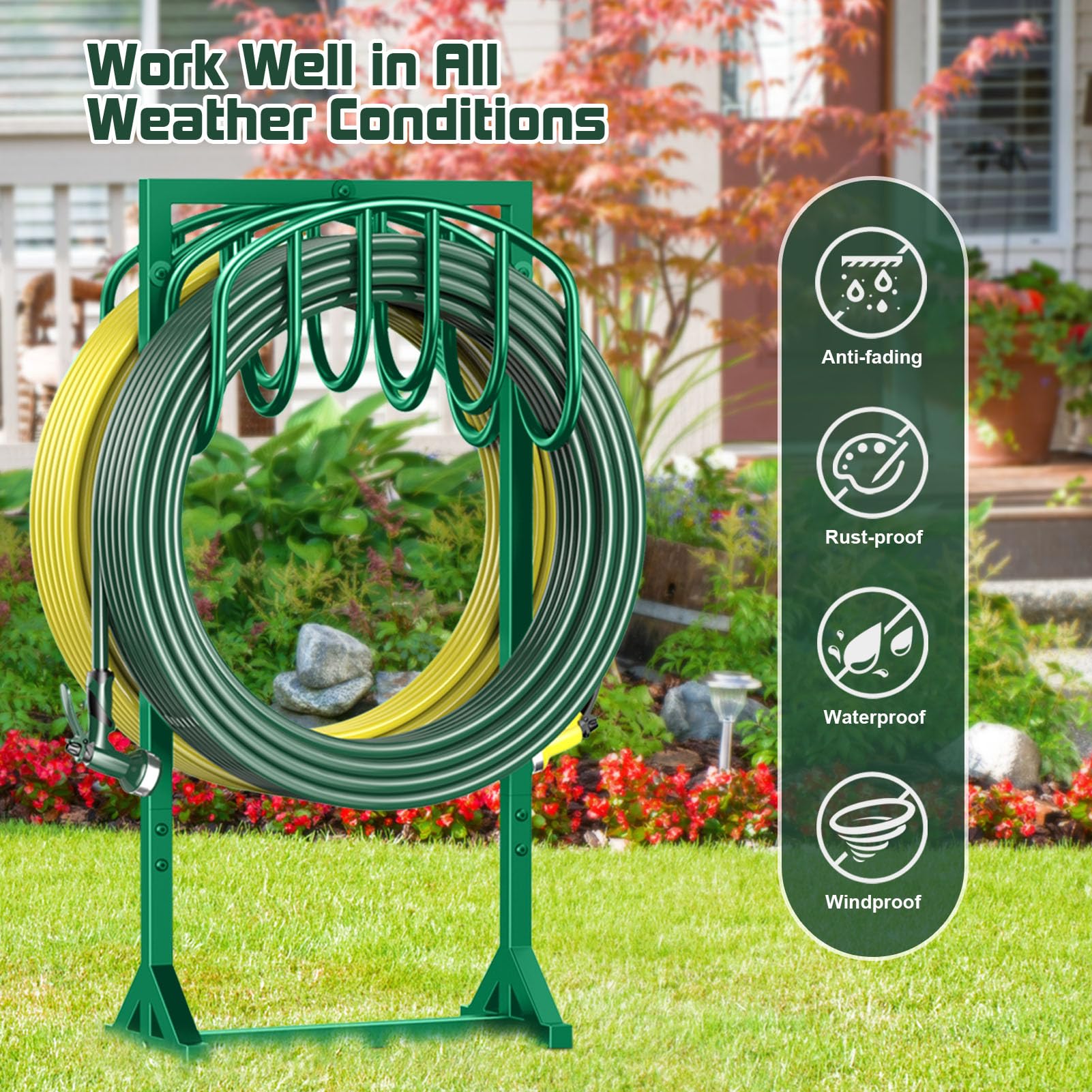 HeroicLion installed on lawn demonstrating tidy, mobile storage