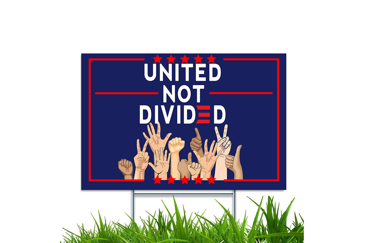 HERYNLRN front view yard sign showing bold readable message and curb appeal