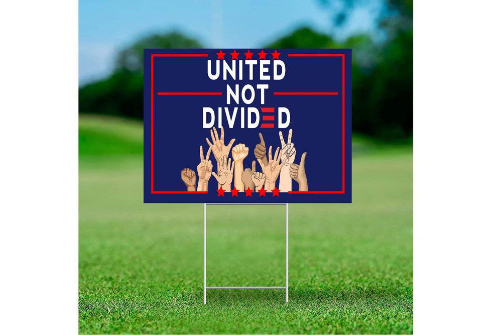 HERYNLRN yard sign placed in front yard showcasing clear visibility and decorative use