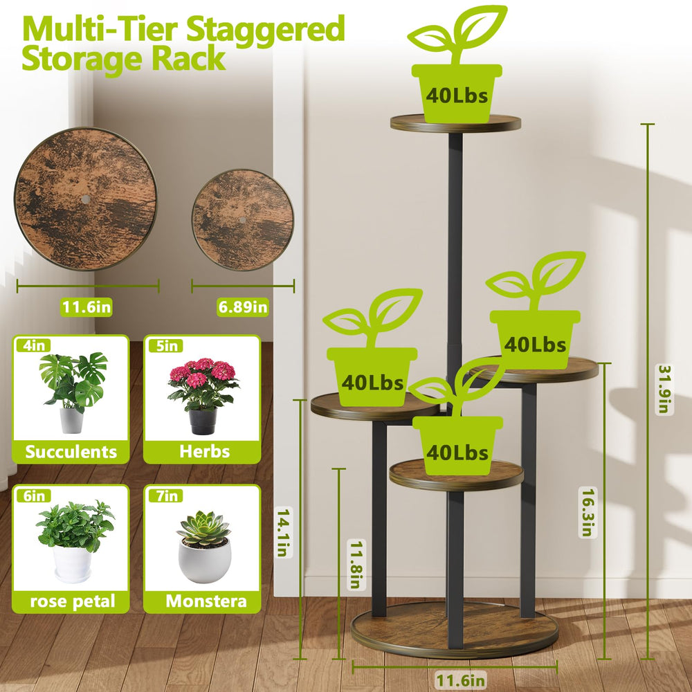 HETTHI plant stand placed in living room showing decor enhancement benefit