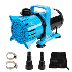 Hexago front view of pump showing compact durable housing and efficient design