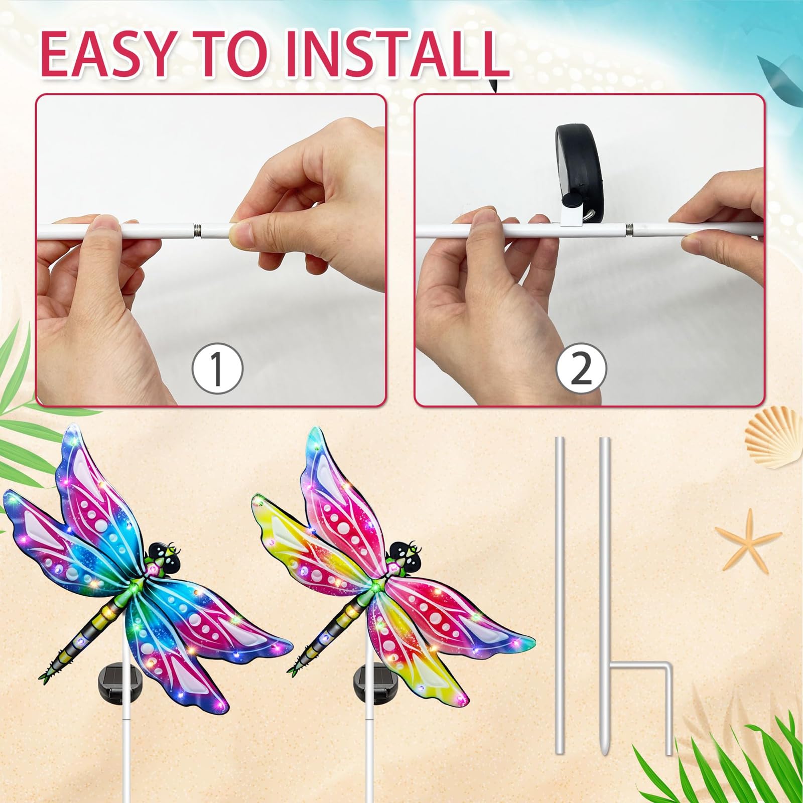 Hexagram dragonfly unboxed with parts displayed demonstrating easy installation