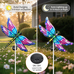 Hexagram dragonfly solar panel detail showing compact panel and efficient charging