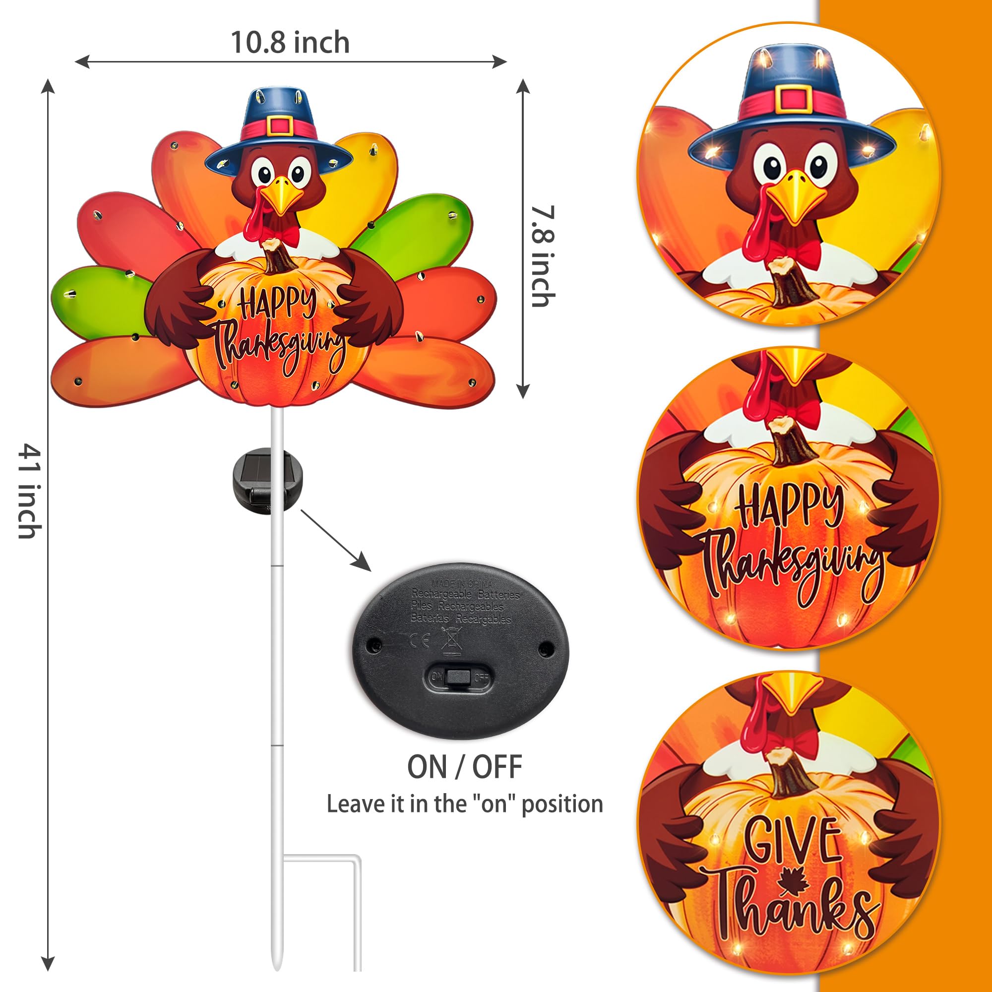 Hexagram turkey stake installed in soil demonstrating easy tool-free setup