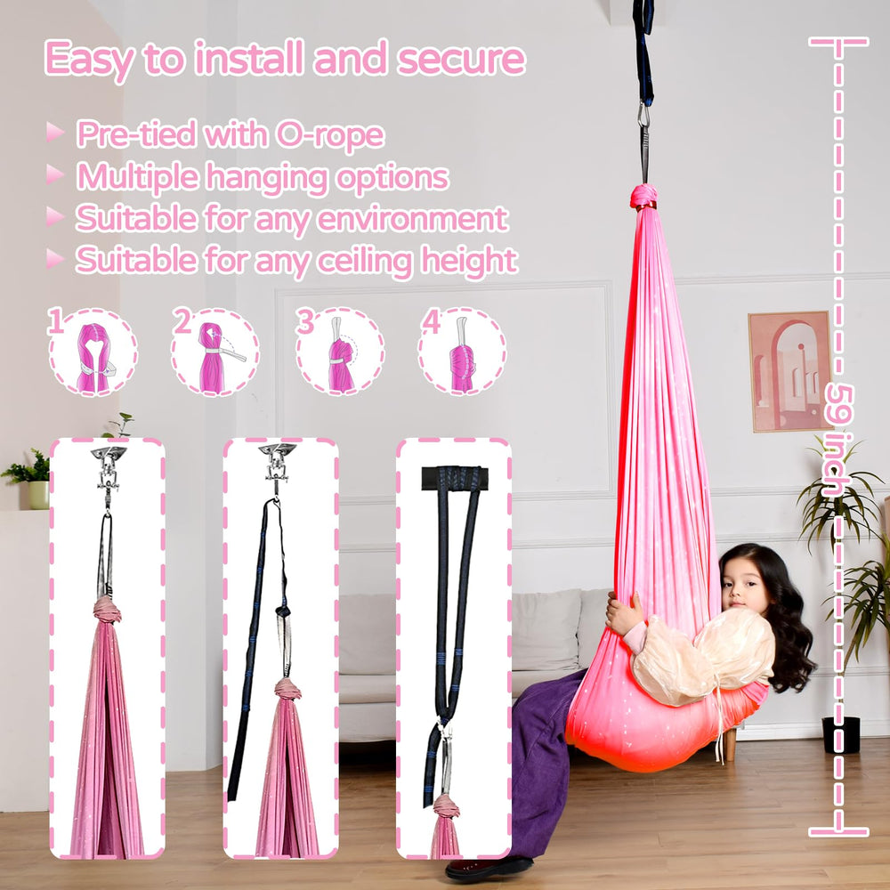 Heyfriday 360° swivel hanger detail showing versatile motion options