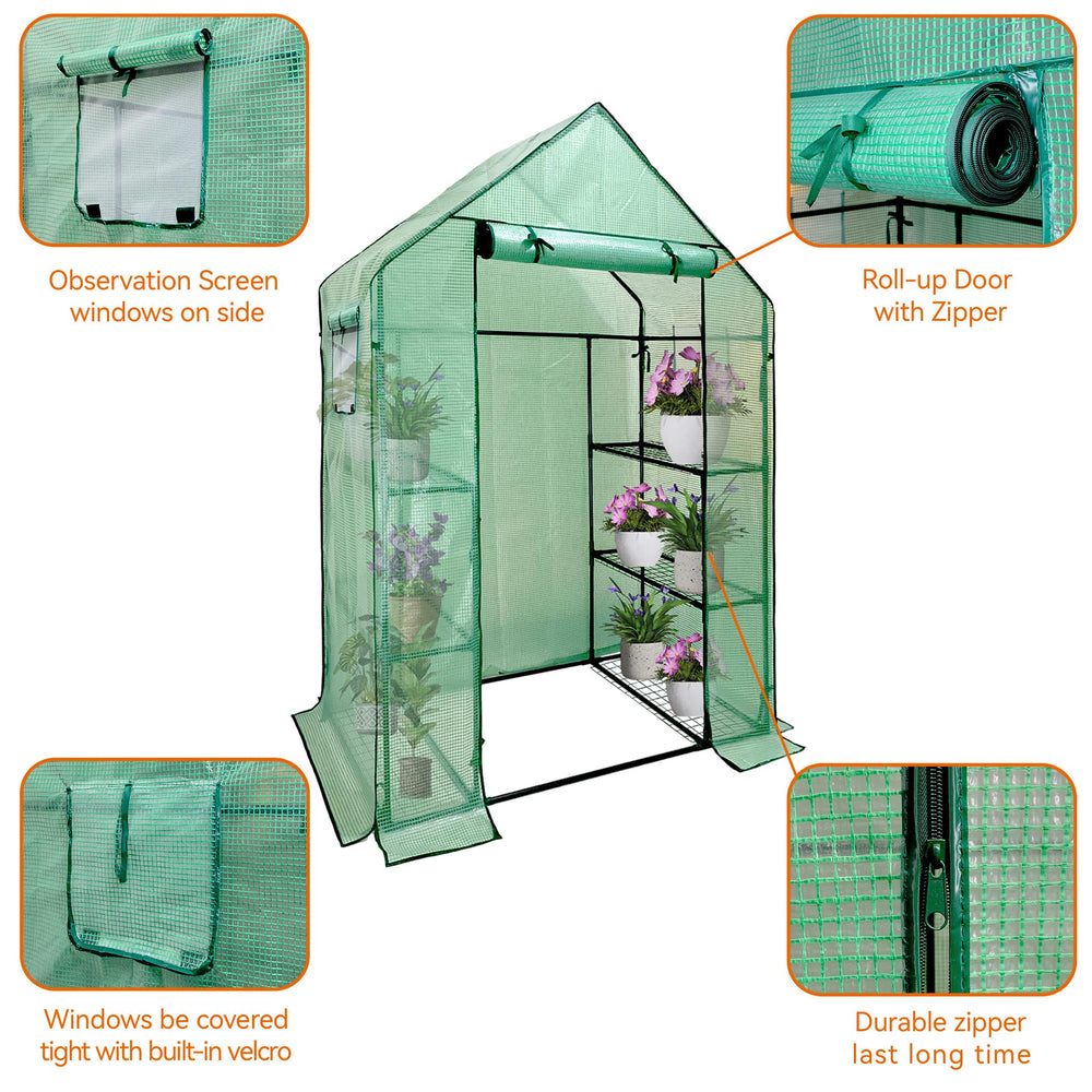 heyfurni interior with arranged seedlings demonstrating organized growing space