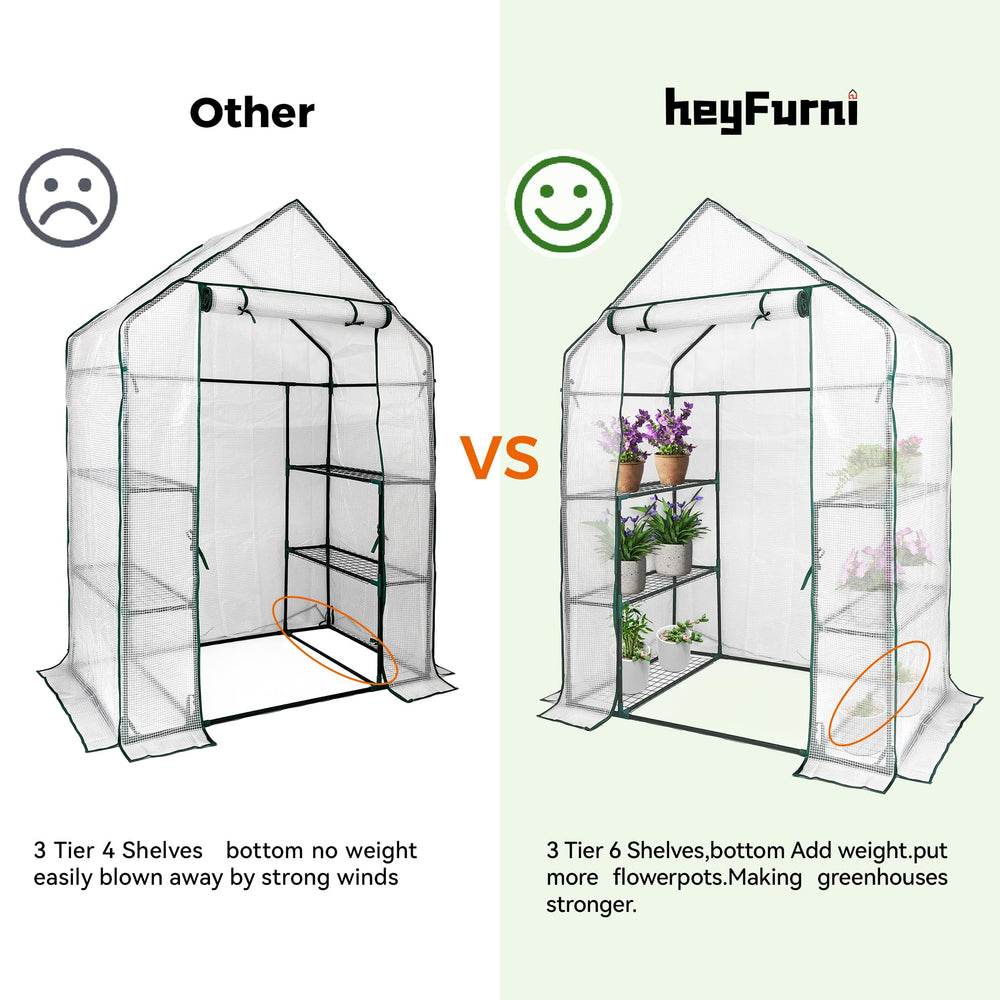 heyfurni roll-up zipper door open for quick entry and secure closure