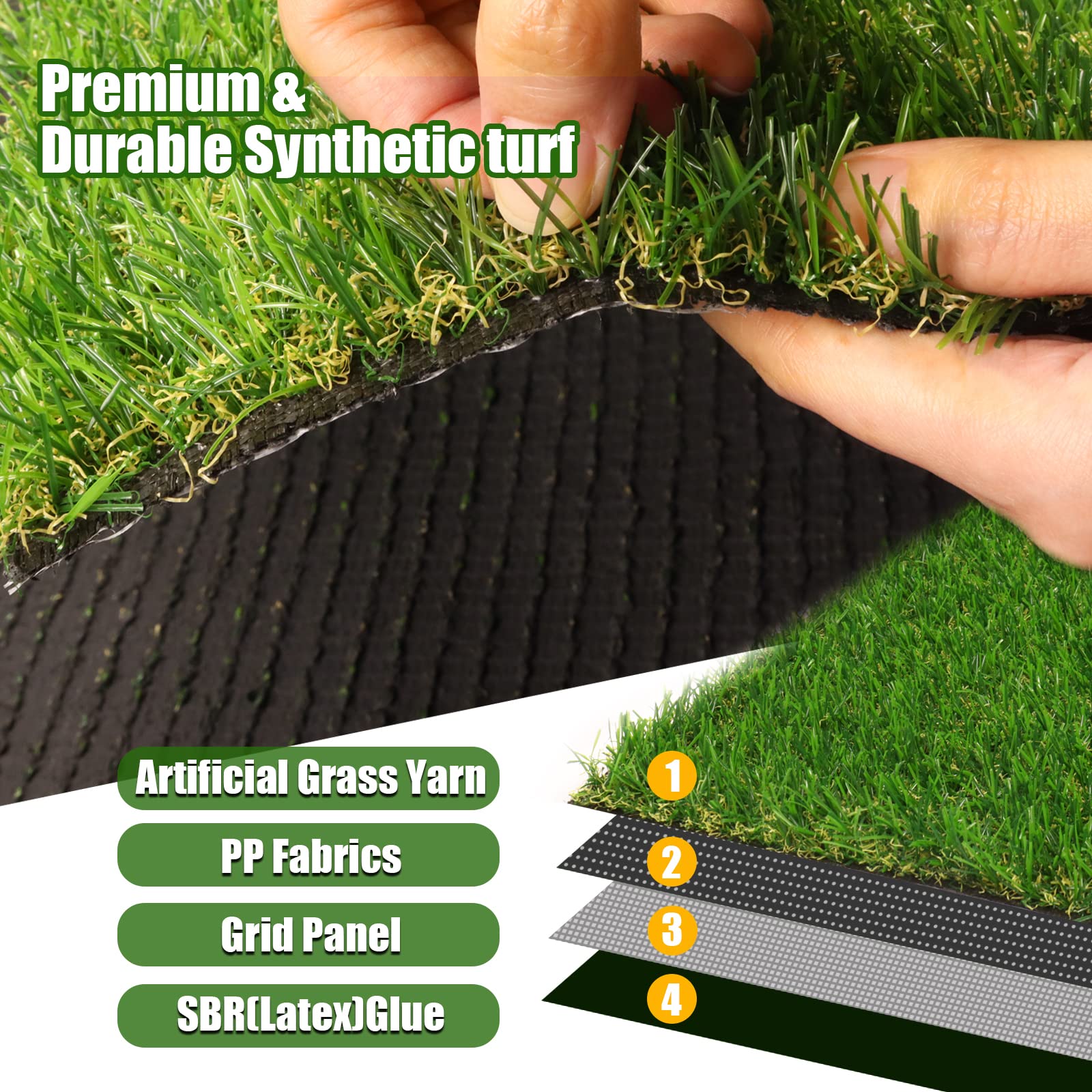 Heyroll underside showing rubber backboard with drainage holes for fast drying