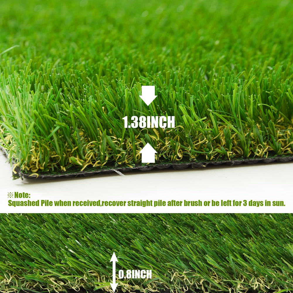 Heyroll turf installed on patio, adding year-round greenery and low-maintenance style
