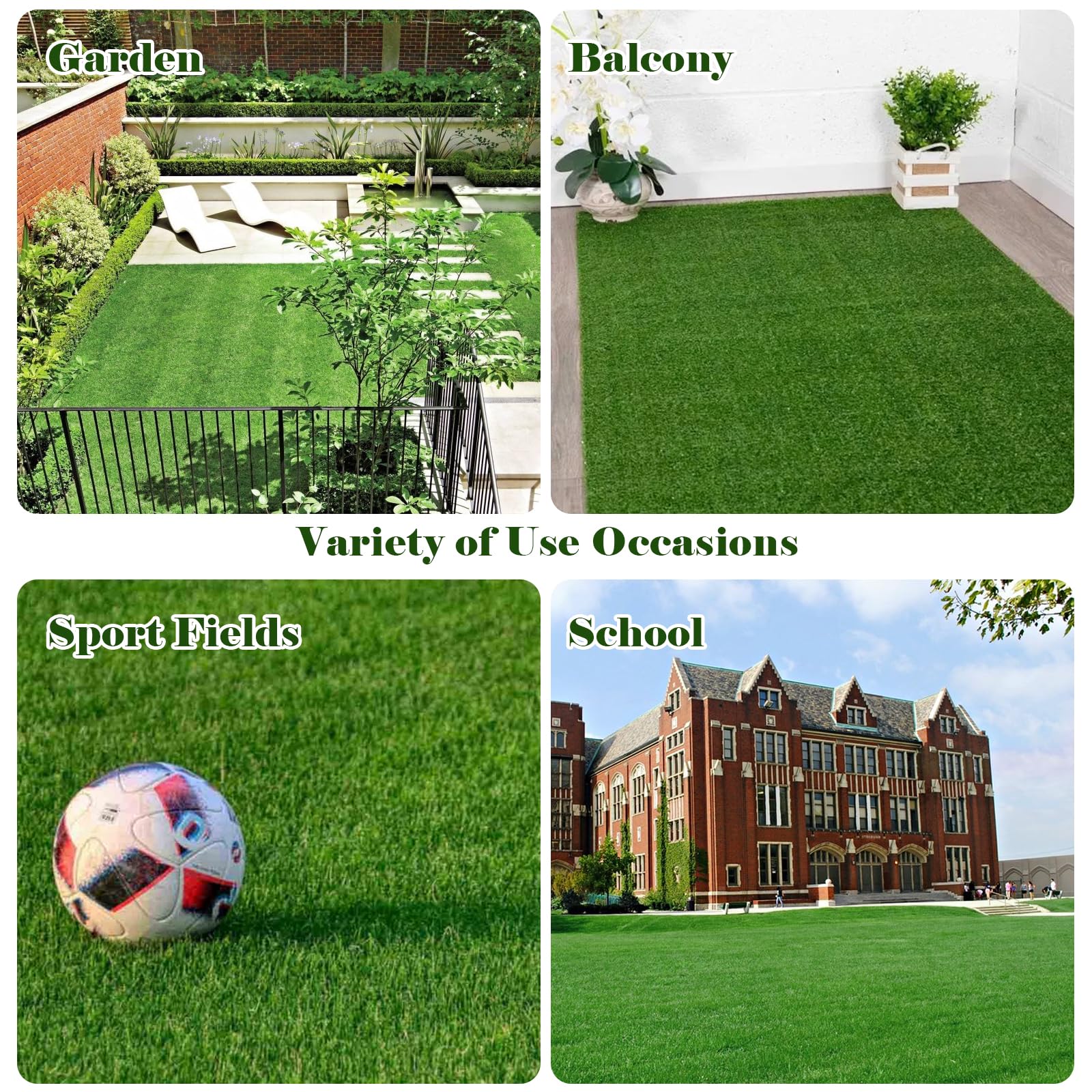 Heyroll turf next to a ruler showing 4x6FT scale and clear size reference for planning