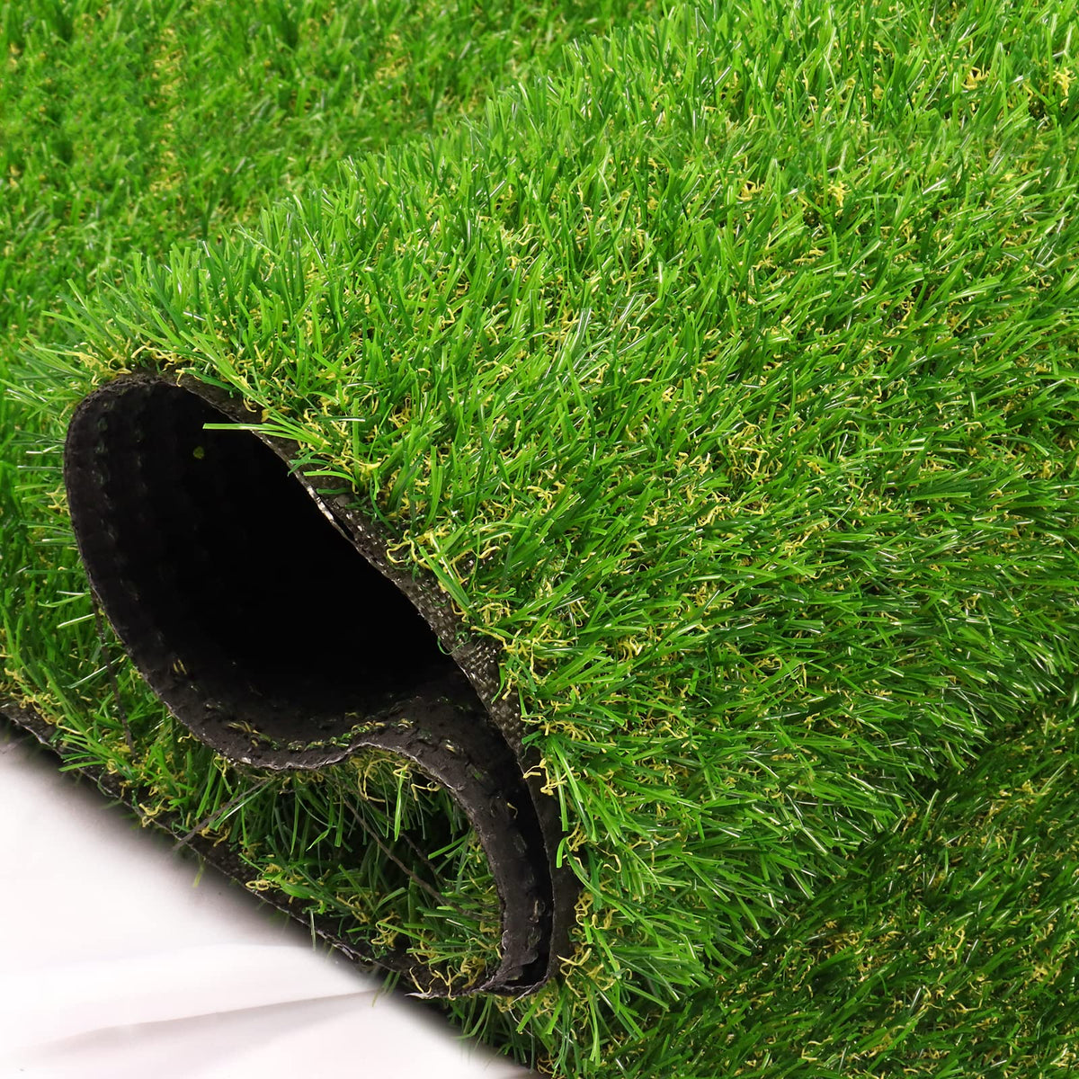 Heyroll rolled turf front view showing lush green look and easy placement