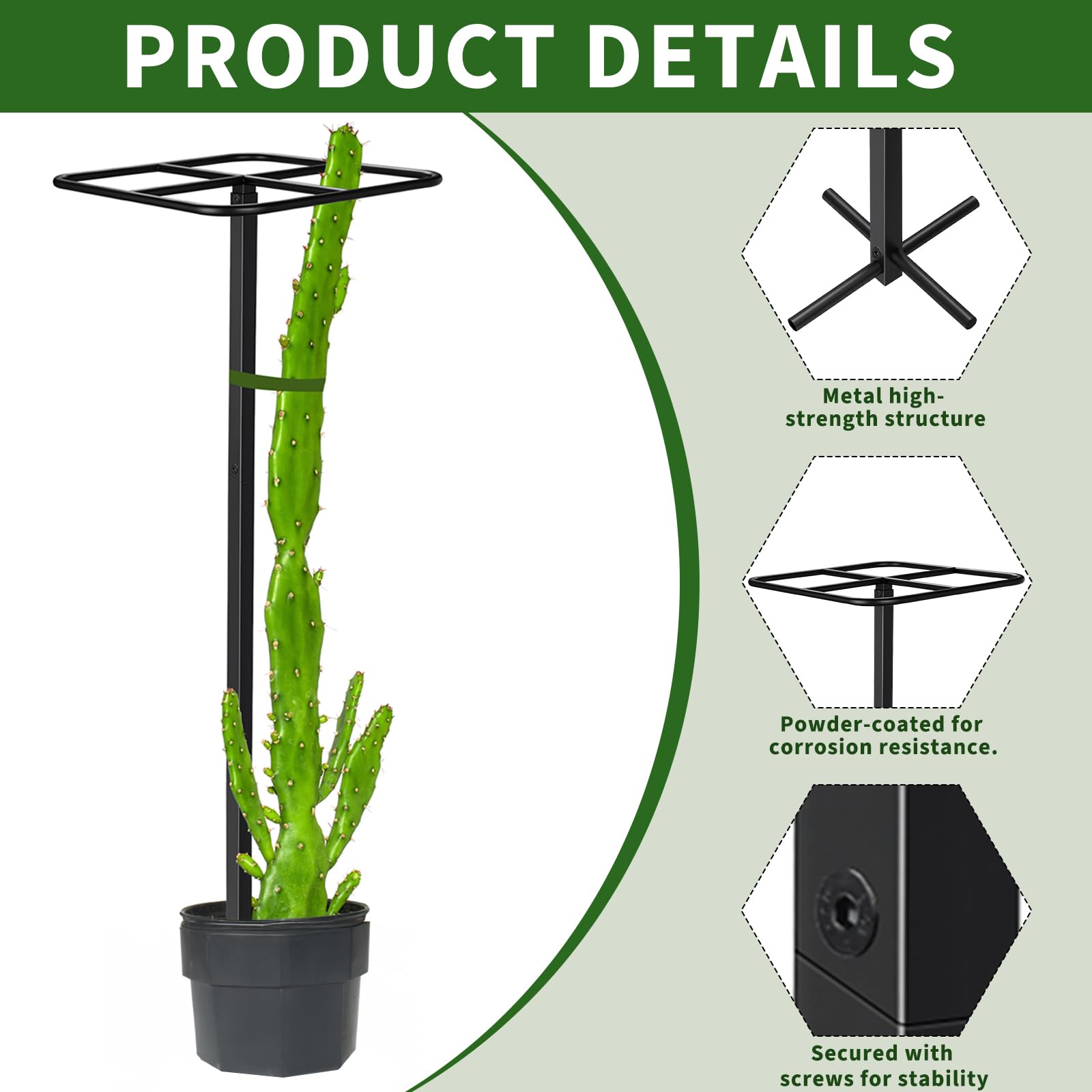 HEYTIMI assembled in a planter showing scale and stable support for plants