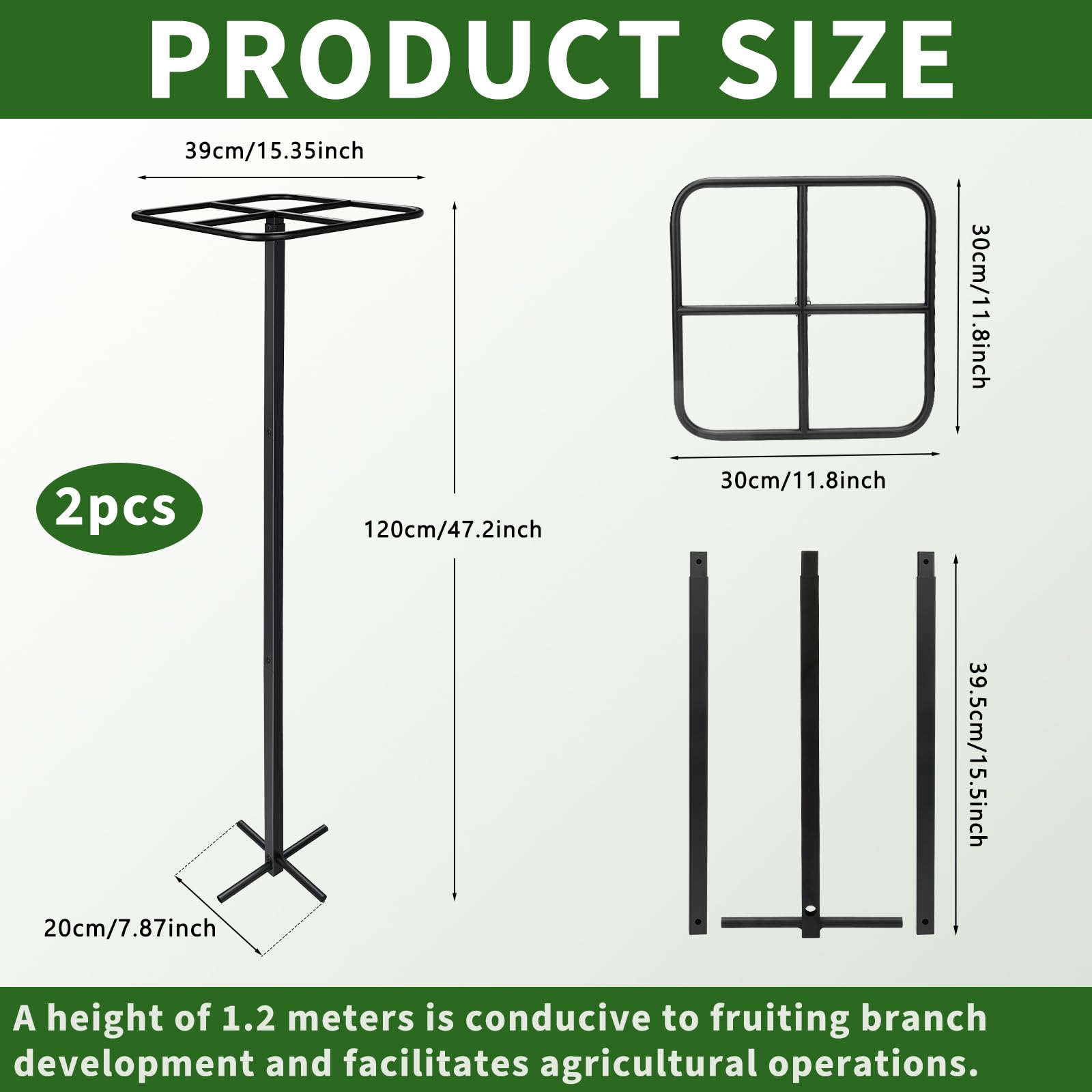 HEYTIMI disassembled trellis pieces compact for storage and easy transport
