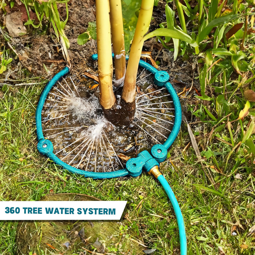 HEYTIMI ring placed in raised garden bed demonstrating targeted irrigation benefit