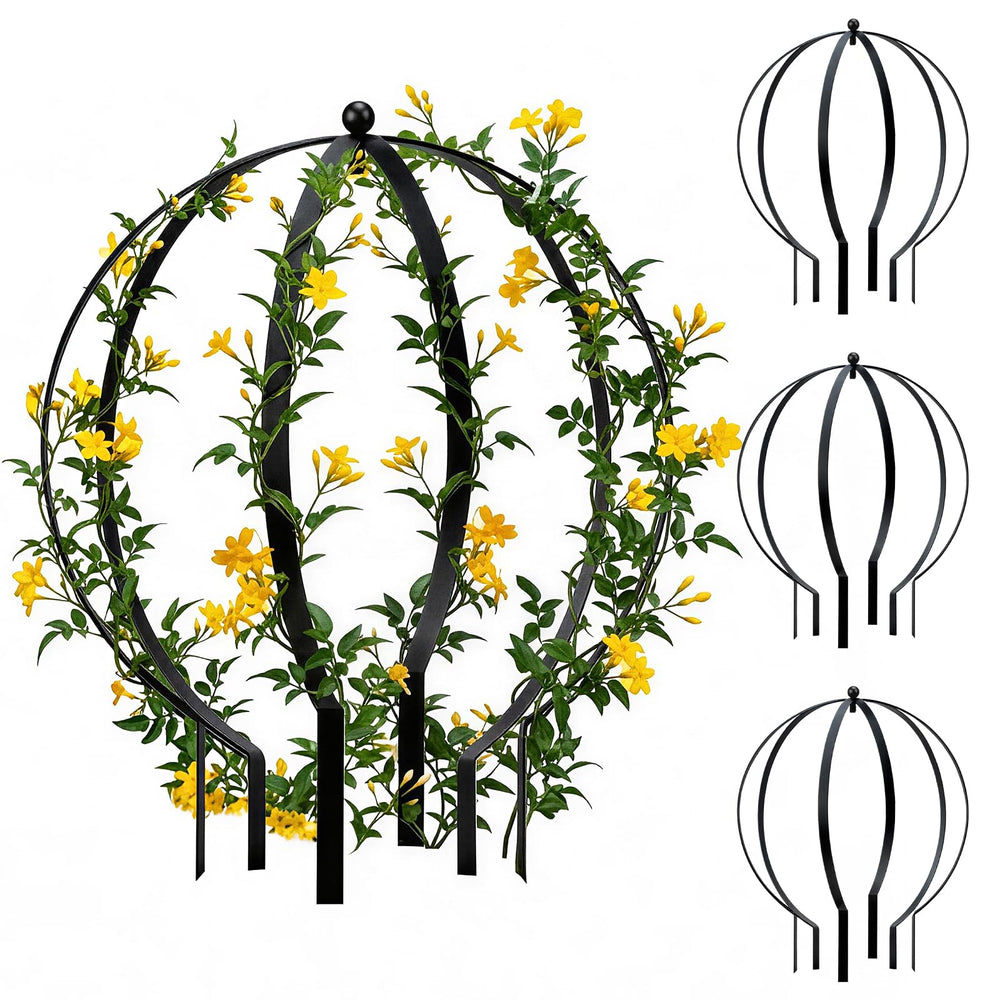 HEYTIMI front view of round trellis showing clean silhouette and support