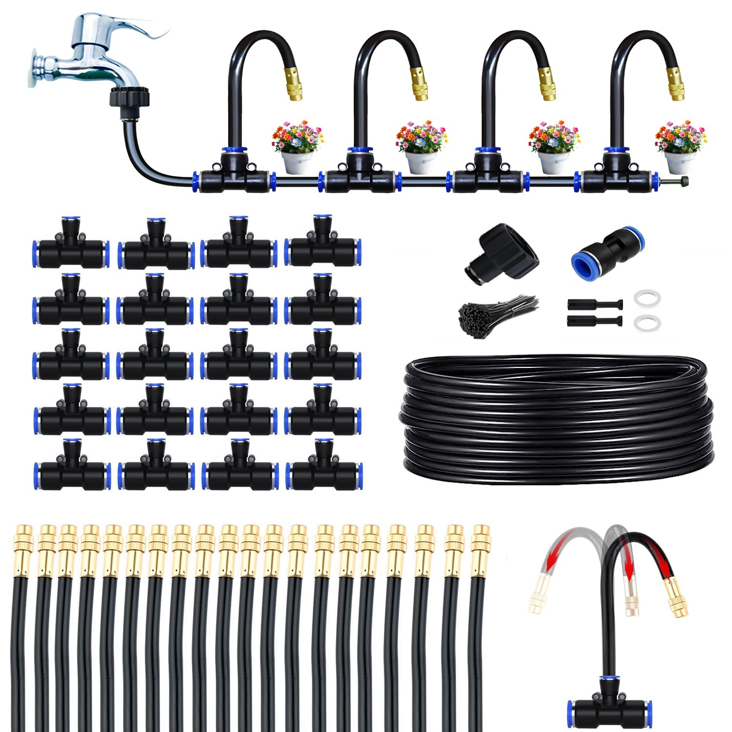 Heyxire front packaging and kit contents showing quick-install parts and benefits