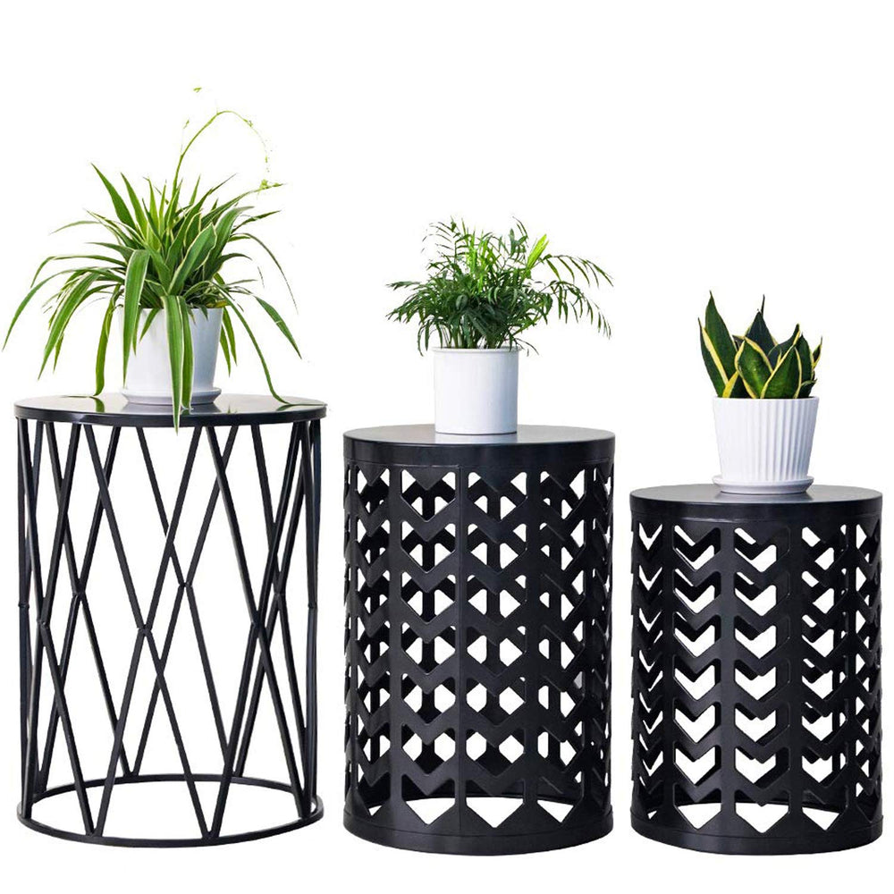 HFHOME front view of the three-piece set showing clean modern silhouette and versatility