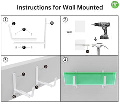 HFHOME brackets installed on a balcony railing supporting planters safely
