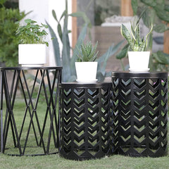 HFHOME nested tables in a living room creating layered coffee table convenience