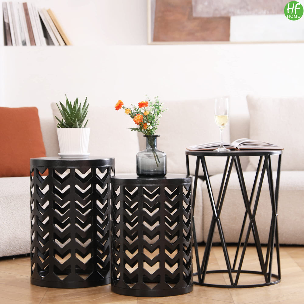 HFHOME outdoor patio setup illustrating weather-resistant use and elegant styling