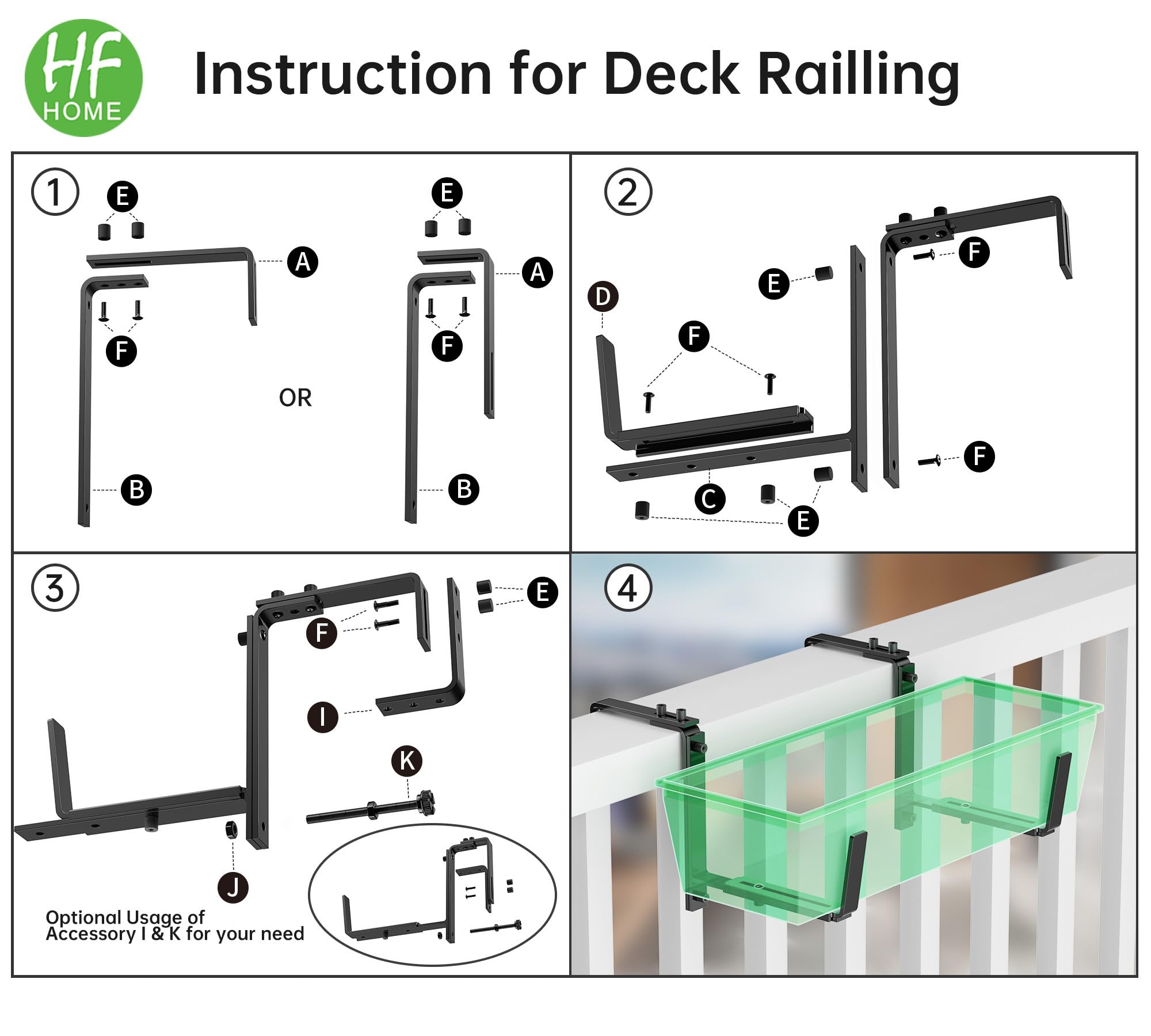 HFHOME pack of six arranged showing multiple-bracket setup for synchronized displays benefit