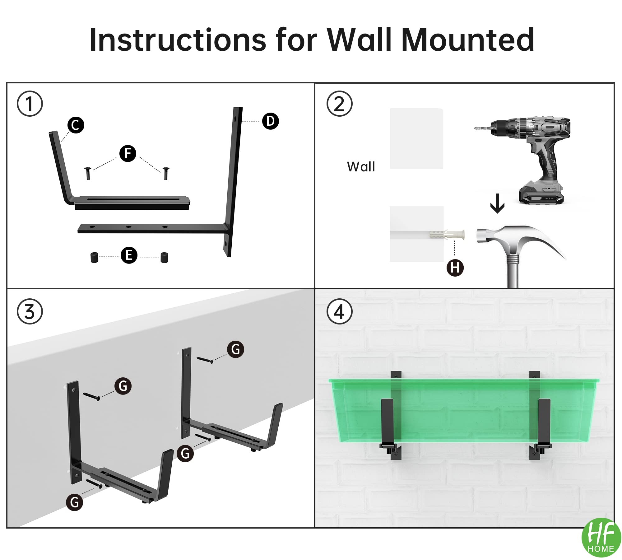 HFHOME powder-coated finish detail resisting rust and protecting surfaces