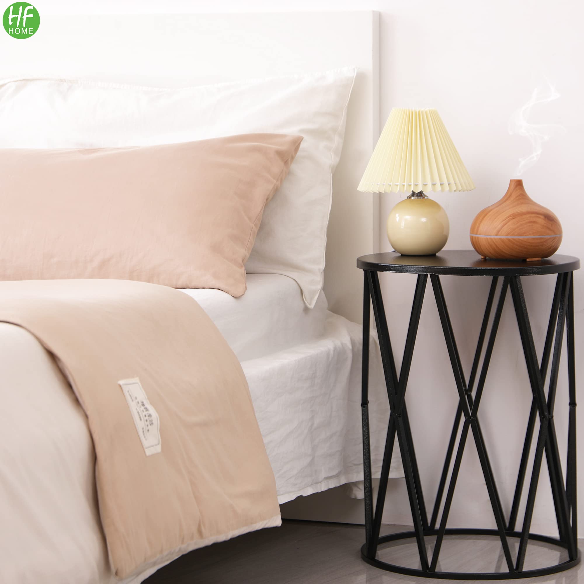 HFHOME size comparison next to sofa showing scale and space-saving design