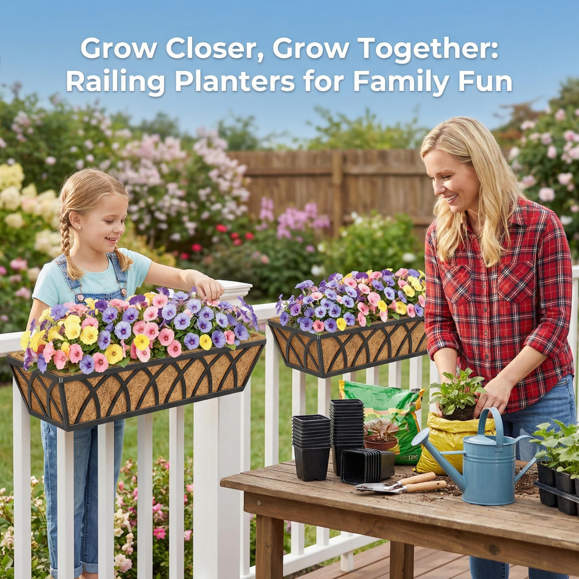 HFHOME trailing plant in planter demonstrating attractive floral drape