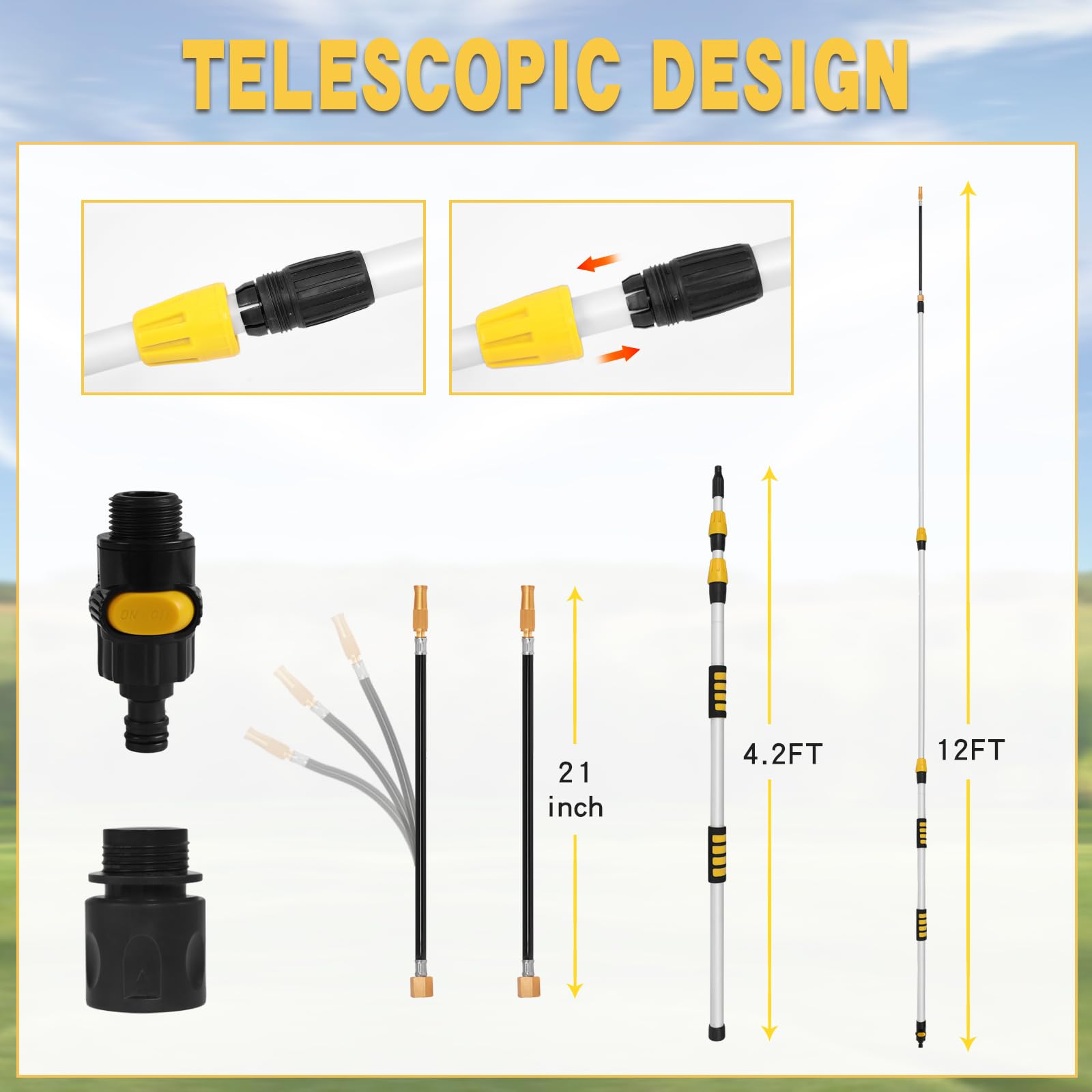 HFPOPTY packaged kit with components for easy setup and storage benefit