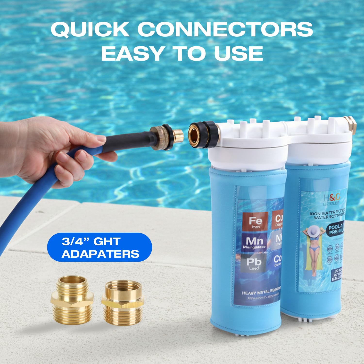 H&G lifestyles filter beside a soda can for scale showing compact size and portability benefit