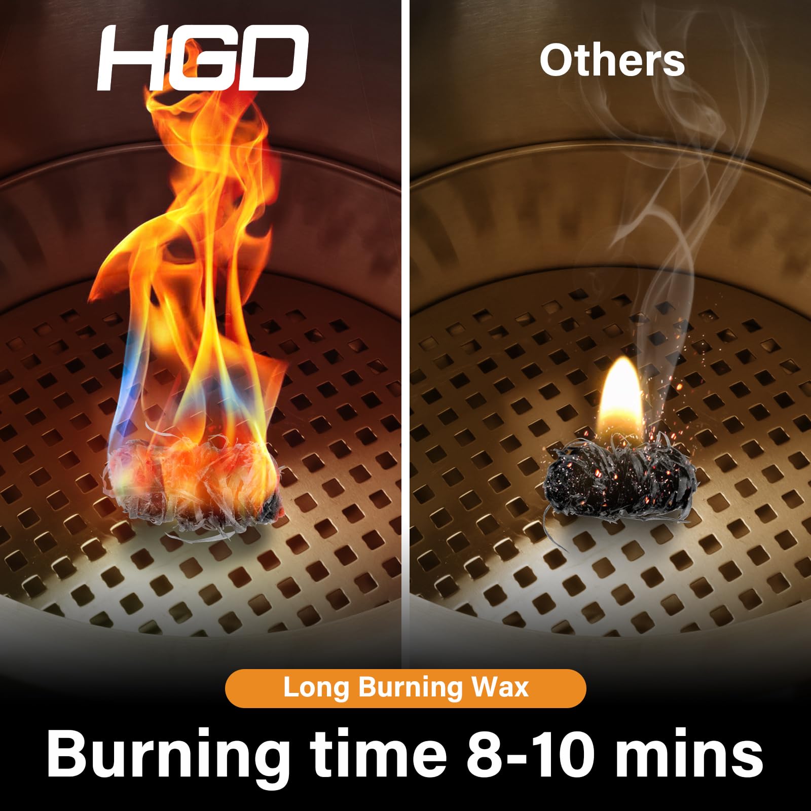 HGD starters placed with charcoal setup for even quicker heat-up