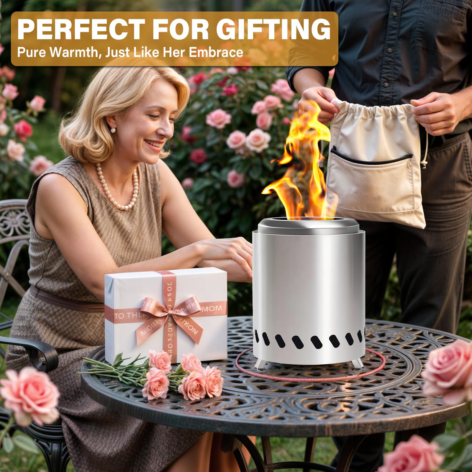 HGD top grate closeup highlighting airflow design and efficient burn