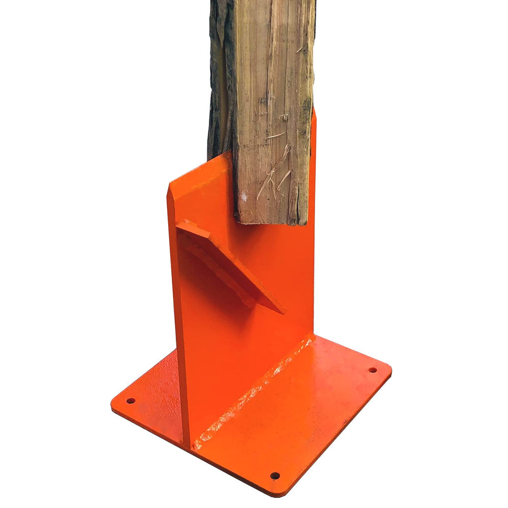 Hi Flame front view of splitter showing stable cradle and safety