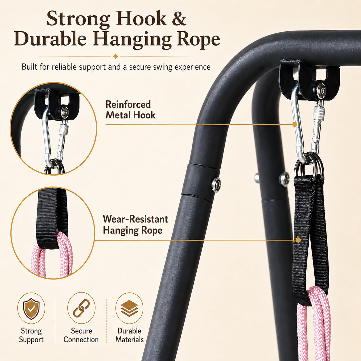 Hi-Na powder-coated finish close-up showing rust resistant durable protection benefit