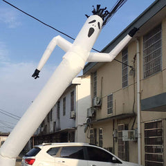 HI SUYI inflatable tube man in use at storefront to increase visitors