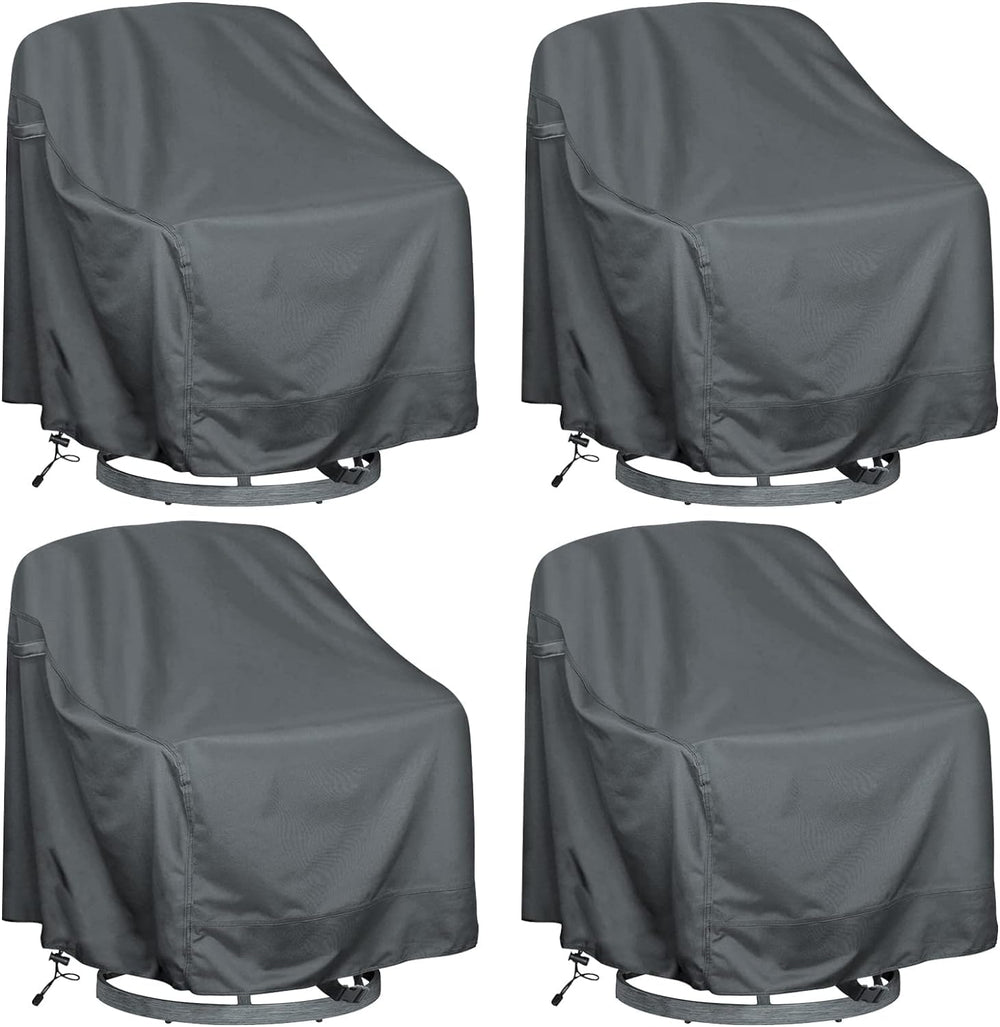 HI···YOUR COVER front view of four chair covers showing full set protection