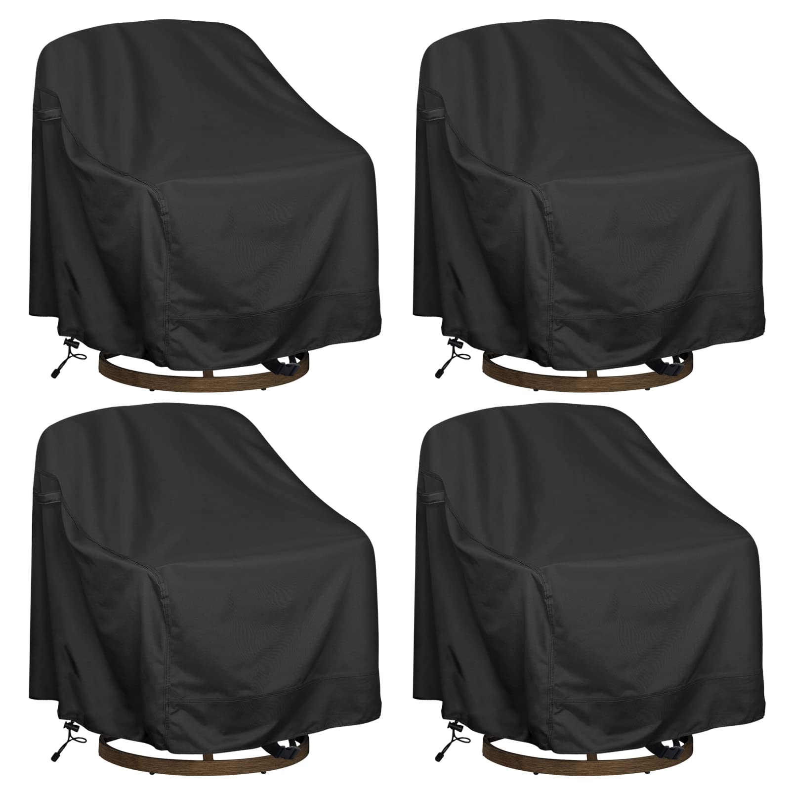 HI···YOUR COVER front view shows full swivel chair protection and weather resistance