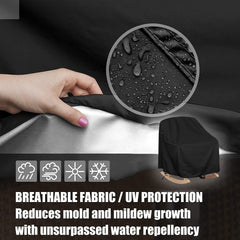 HI···YOUR COVER leg strap click-close securing cover to chair legs for stability